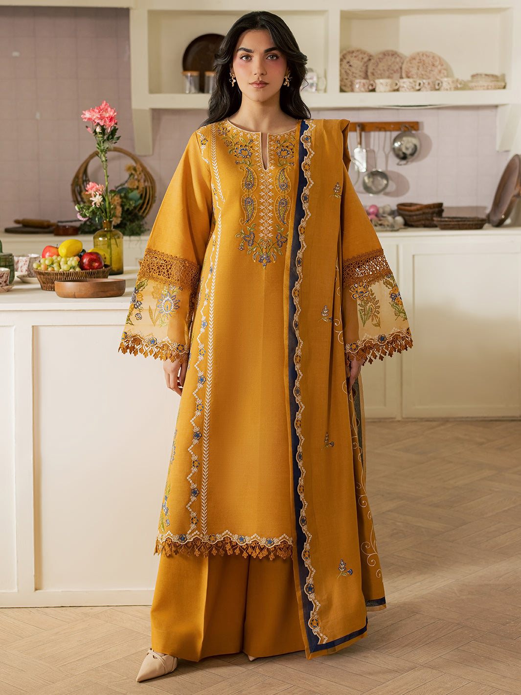 FI-02 | 3 PC Marina By Hussain Collections