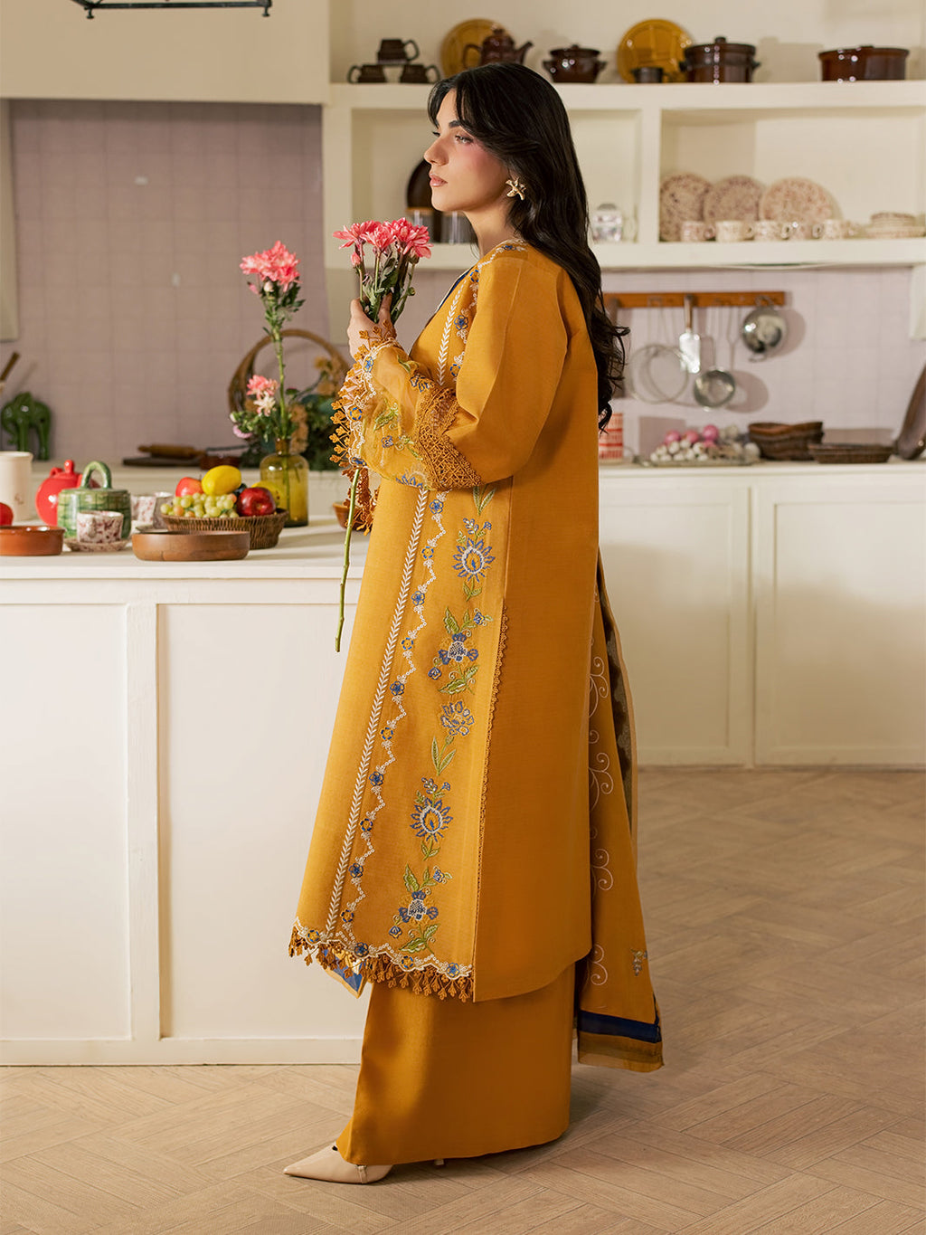 FI-02 | 3 PC Marina By Hussain Collections