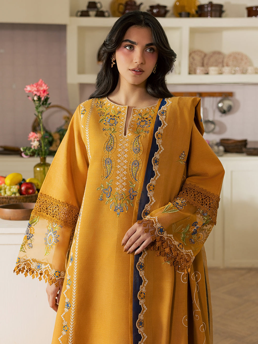FI-02 | 3 PC Marina By Hussain Collections