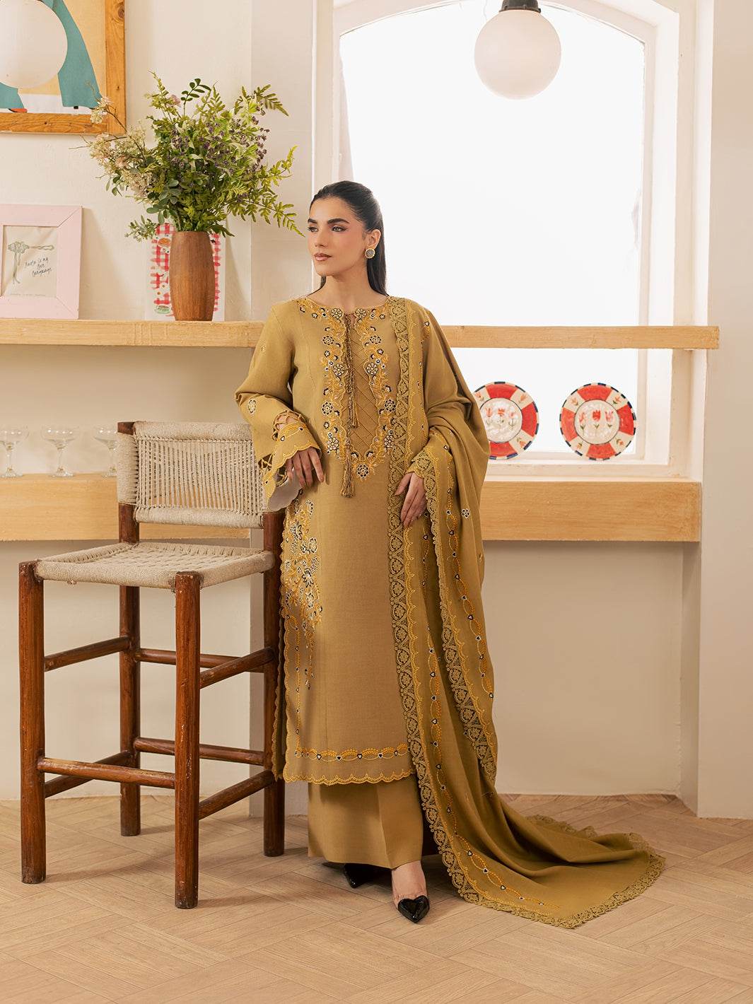 FI-04 | 3 PC Marina By Hussain Collections