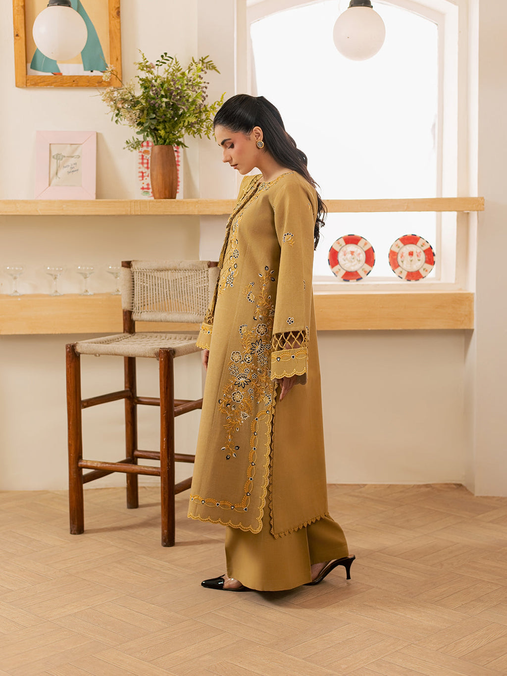 FI-04 | 3 PC Marina By Hussain Collections
