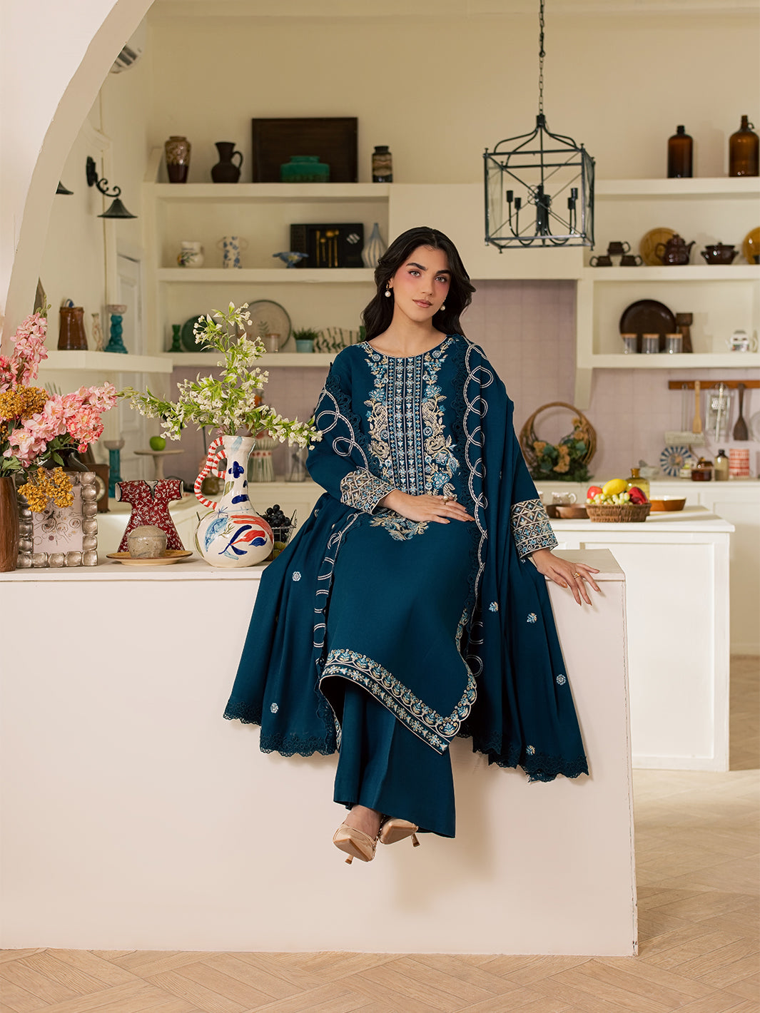 FI-07 | 3 PC Marina By Hussain Collections