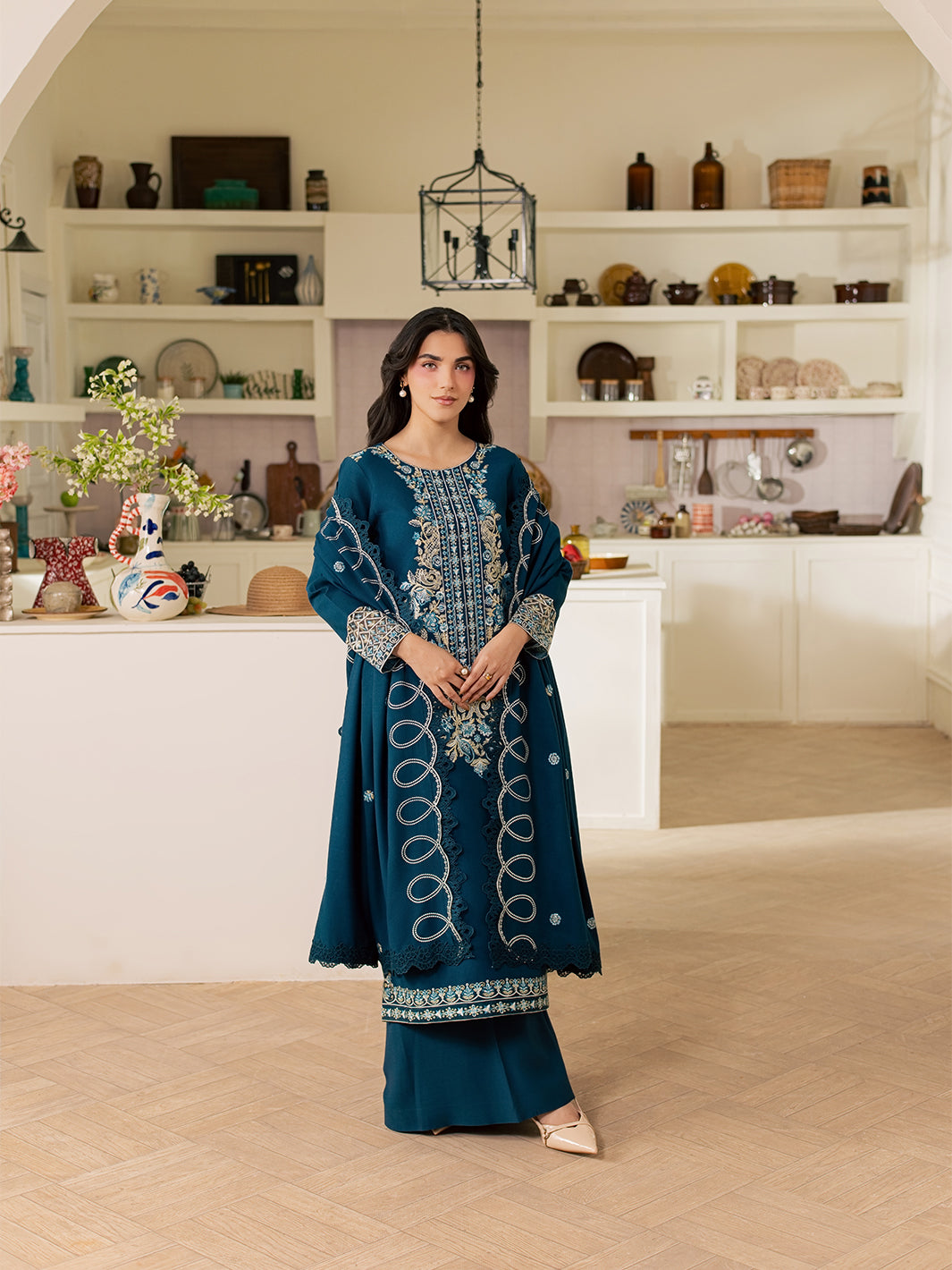 FI-07 | 3 PC Marina By Hussain Collections Secondary image