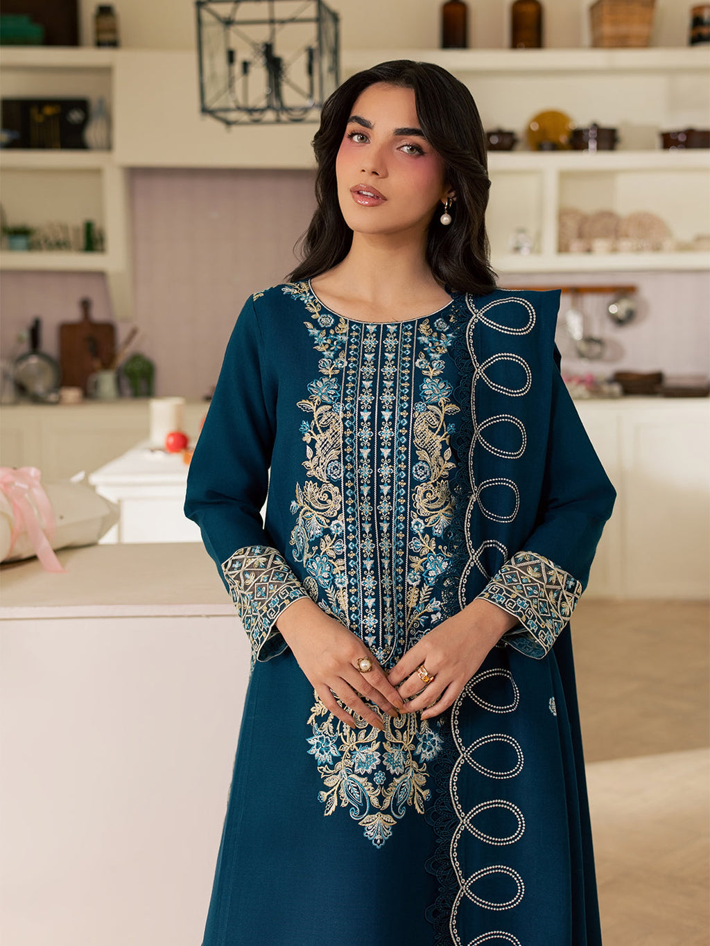 FI-07 | 3 PC Marina By Hussain Collections