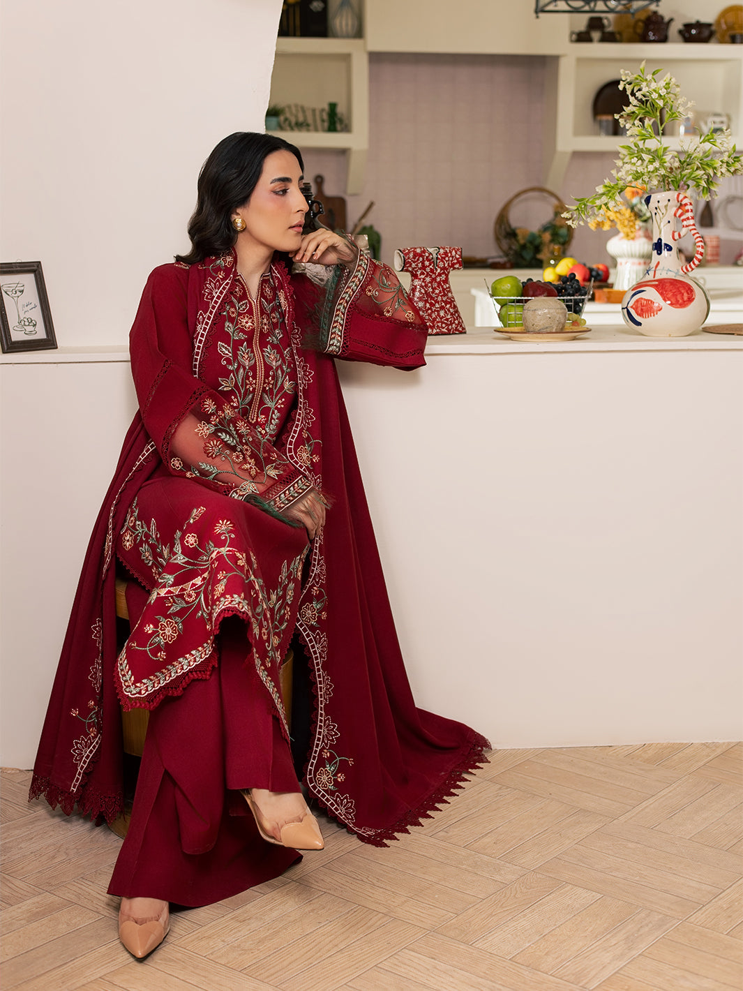 FI-08 | 3 PC Marina By Hussain Collections
